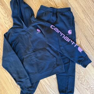 Carhartt Kids' Navy and Pink Joggers 2pc